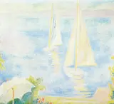 Varm dag by Arne Kavli, Olje på lerret, sold Nov 2004