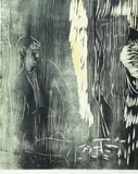 Johannes Rian, Naken kvinne og mann, Tresnitt