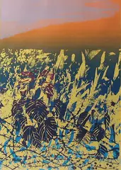 Ørnulf Bast, Peace, Serigrafi, lysmål