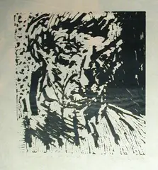 Per Inge Bjørlo, Eg sjølv, 1976, Linosnitt