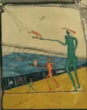 Ulf Valde Jensen, Fabulerende scene, 1973, Fargeradering, lysmål