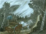 Harald Kihle, Ut å reise, Litografi, lysmål