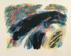 Carl Nesjar, Stort svaberg, 1988, Litografi, lysmål