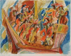 Thorstein Rittun, Water music, Serigrafi, lysmål