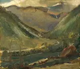 Aslaug Moe Arnoldus, Norsk dal, 1934, Olje på plate