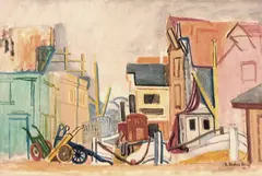 Georg Backer Berg, Smygehålå i Stavanger, Olje på lerret