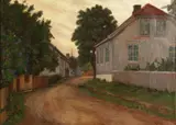 Severin Segelcke, Småbygate, Olje på lerret