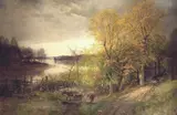 Oscar Emil Törnå, Høstlandskap, 1889, Olje på lerret