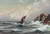 Lauritz Haaland, Losskøyte ved kysten
