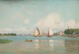 Johannes Grimelund, Fra Dordrecht, Holland, 1897, Olje på lerret