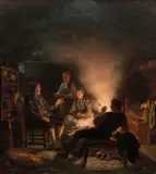 Adolph Tidemand, Ulvejegere på seteren