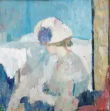 Arne Kavli, Kvinne ved bord