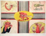 Ulf Valde Jensen, Komposisjon med figurer, 1974, Radering, lysmål