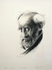 Vebjørn Sand, Fader Therapon, 1989, Litografi, lysmål