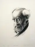 Vebjørn Sand, Fader Therapon, 1989, Litografi, lysmål
