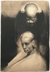 Vebjørn Sand, Faderen, 1990, Litografi, lysmål