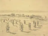 Otto Sinding, Gård og åker med kornstaur