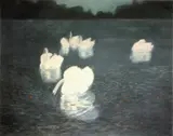 Frits Thaulow, Svaner, Fargeradering, lysmål