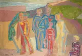 Atle Urdal, Figurer, 1948, Olje på plate
