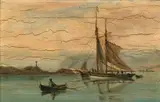 Henrik Wilhelm Bennetter, Marine, 1892, Olje på plate