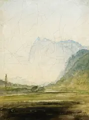 Peder Balke, Fjellandskap, Olje på plate