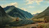 Amaldus Nielsen, Fjordlandskap med folkeliv