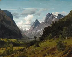 Johan Fredrik Eckersberg, Fra Romsdalen, 1850, Olje på lerret