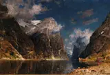 Adelsteen Normann, Fjordlandskap med dampbåt