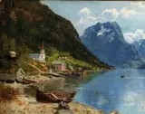 Niels Bjørnsen Møller, Kirkested i Vestlandsfjord, Olje på lerret