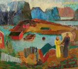 Jardar Lunde, Vår i Nordland, 1940, Olje på lerret