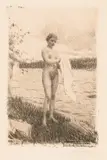 Anders Zorn, Kvinne ved strand, 1919, Radering, lysmål