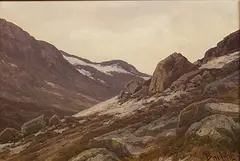 Philip Barlag, Fjellandskap, Olje på lerret