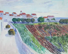 Ferdinand Finne, Almunecar, Spania, Olje på lerret