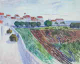 Ferdinand Finne, Almunecar, Spania, Olje på lerret