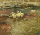 Thorolf Holmboe, Strandparti med gjess