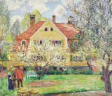 Thorolf Holmboe, Hus med hage og mennesker