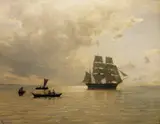 Hans Gude, Havblikk ved Kristianiafjorden, 1879, Olje på lerret