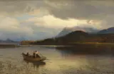 Hans Gude, Notfiske, 1873, Olje på lerret
