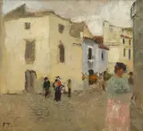Gate i Cordoba by Frits Thaulow, Olje på lerret, sold May 2003