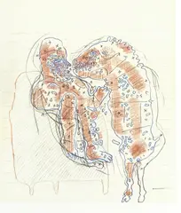 Ryszard Warsinski, Figurkomposisjon, Blandingsteknikk