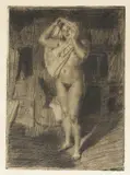 Anders Zorn, Berserk, 1914, Radering, lysmål