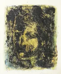 Johannes Rian, Kvinnehode, Etsning?, lysmål
