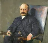 Jacob Bratland, Mannsportrett, Olje på lerret