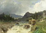 Morten Müller, Fossefall med kvernhus