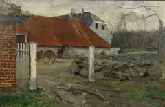Eilif Peterssen, Fra Ledaal, 1889, Olje på lerret