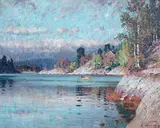 Adelsteen Normann, Fjordlandskap med robåt