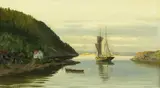Claus Th. Schjøth, Fra Kavringstranden, Olje på lerret