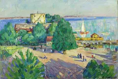 August Jacobsen, Fra Tresse i Kristiansand, Olje på lerret