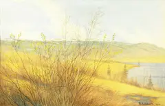 Theodor Kittelsen, Fra Lauvlia Sigdal, 1904, Blandingsteknikk, lysmål