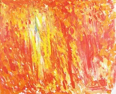 Olaf Tangen, Rødt, 1992, Olje på lerret